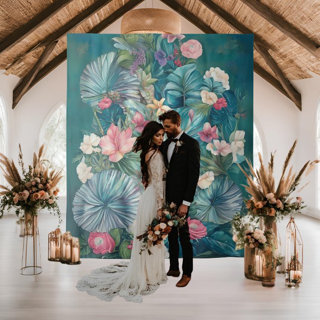 Tropical Essance Wedding Backdrop (Creator Uploaded)