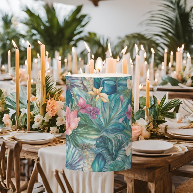 Tropical Essence Small Pillar Candle (Creator Uploaded)