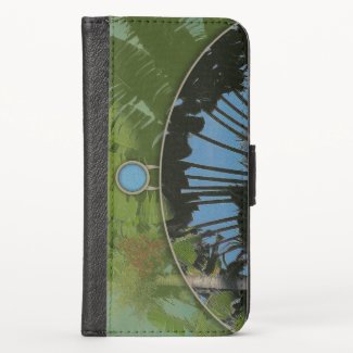 Tropical Evening Bag iPhone X Wallet Case
