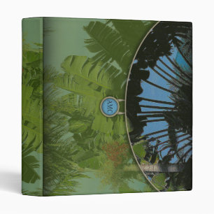 Tropical Evening Clutch Bag 3 Ring Binder