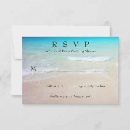 Tropical Event RSVP Enclosure Cards