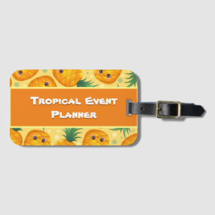 Tropical Events Pineapple  Luggage Tag