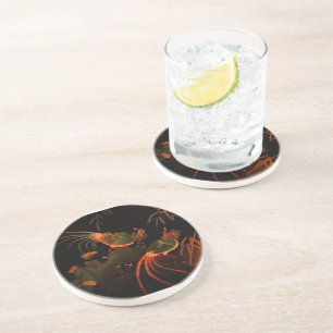 Tropical Exotic Birds of Paradise Coaster