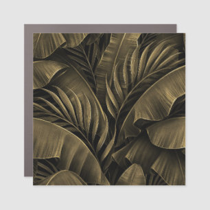 Tropical Exotic: Grunge Golden Nature Car Magnet