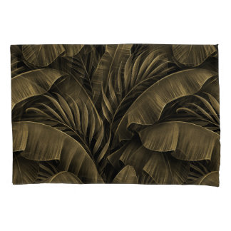 Tropical Exotic: Grunge Golden Nature Pillow Case