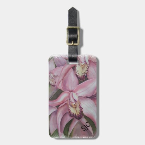 TROPICAL EXOTIC ORCHID PERSONALIZED LUGGAGE TAG