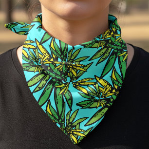 Tropical Exotic Stylish Plants Pattern Bandana