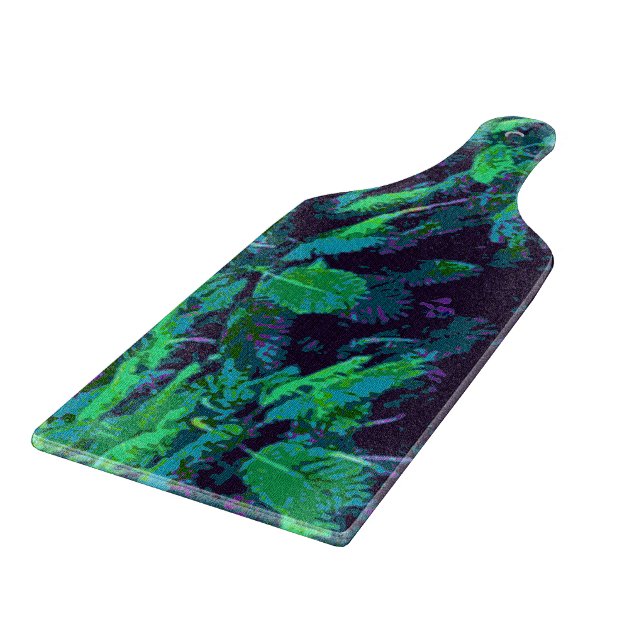 Tropical Fabric Cutting Board (Corner)