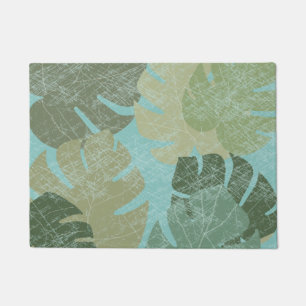 Tropical Faded Leaves Doormat