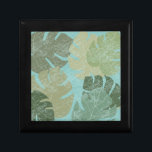 Tropical Faded Leaves Gift Box<br><div class="desc">"Faded Tropical Leaves II" by Jade Reynolds. Features a collection of tropical leaves in a faded design.</div>