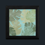 Tropical Faded Leaves Gift Box<br><div class="desc">"Faded Tropical Leaves II" by Jade Reynolds. Features a collection of tropical leaves in a faded design.</div>