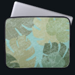 Tropical Faded Leaves Laptop Sleeve<br><div class="desc">"Faded Tropical Leaves II" by Jade Reynolds. Features a collection of tropical leaves in a faded design.</div>