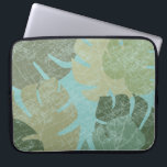 Tropical Faded Leaves Laptop Sleeve<br><div class="desc">"Faded Tropical Leaves II" by Jade Reynolds. Features a collection of tropical leaves in a faded design.</div>