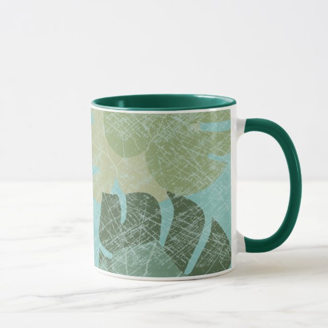 Tropical Faded Leaves Mug (Right)