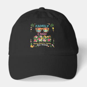 Tropical Family Cruise Memories Floral Summer  Hat