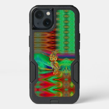 Tropical Fashion Queen Owl Iphone 13 Case by HorizonOfArt at Zazzle