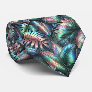 Tropical Faux Silk Luxury Vacation Gentleman's Neck Tie