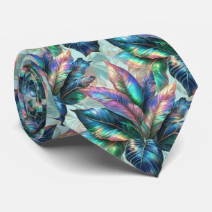 Tropical Faux Silk Luxury Vacation Gentleman's Neck Tie