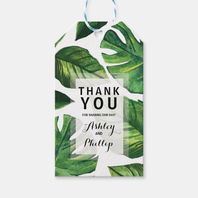Tropical Favor Tag (Front)