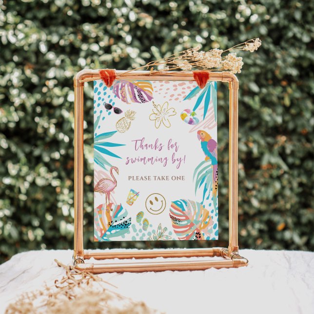 Tropical Favors Birthday Sign (Creator Uploaded)