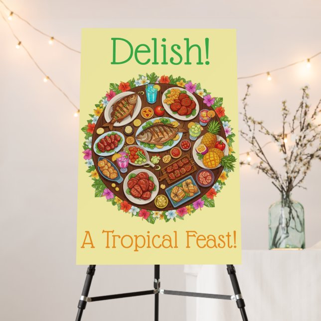 Tropical Feast Foam Board (In Situ (Stand))