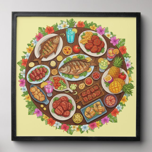 Tropical Feast Peel And Stick Photo Tile (Front Set)