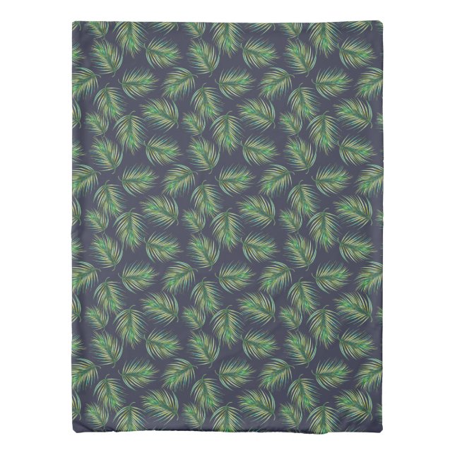 Tropical Ferns Duvet Cover (Back)