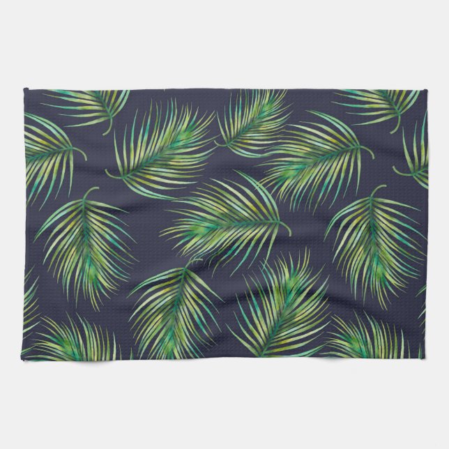 Tropical Ferns Kitchen Towel (Horizontal)