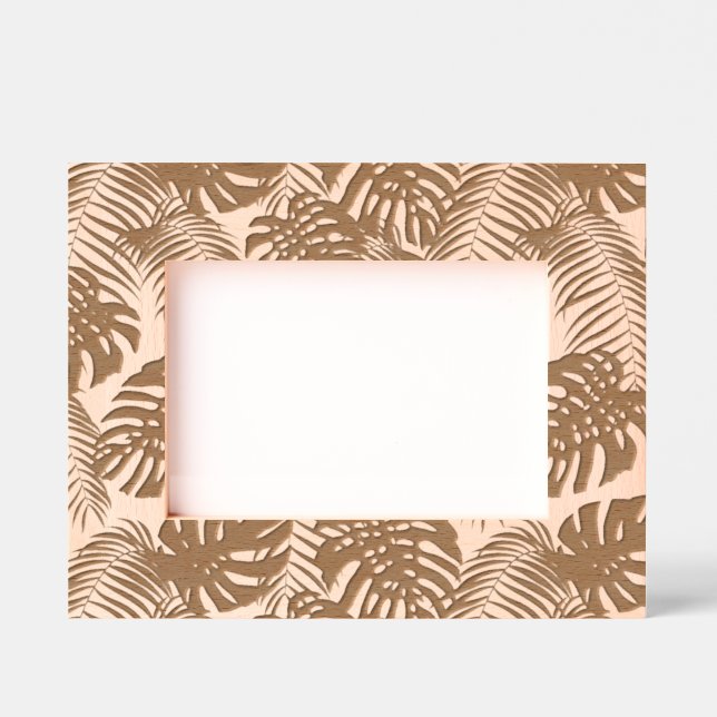 Tropical Ferns Palms Botanical Engraved Frames (Front)