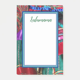 TROPICAL FESTIVE  RIBBONS POST-IT NOTES