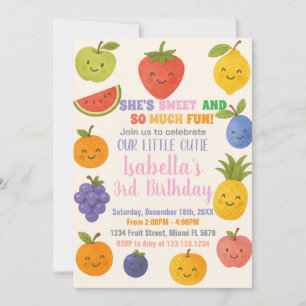 Tropical Fiesta Birthday Invitation