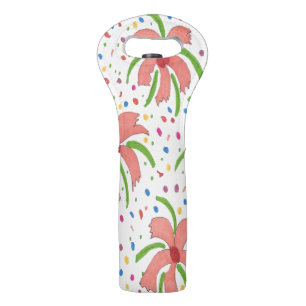 Tropical Fiesta Flowers Wine Bag
