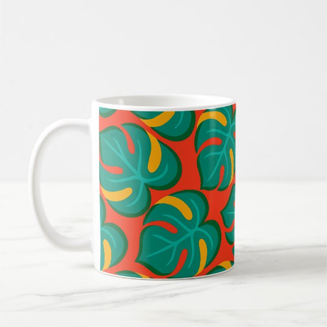 Tropical Fiesta Pattern Coffee Mug (Left)