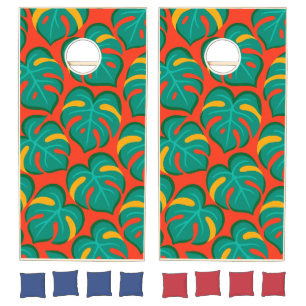 Tropical Fiesta Pattern Cornhole Set