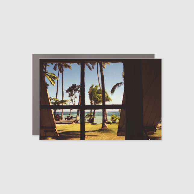 Tropical Fiji Beach Scene cmcnm Car Magnet (Front)