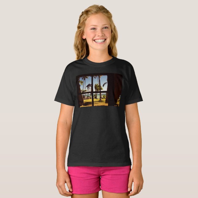 Tropical Fiji Beach Scene gca T-Shirt (Front Full)