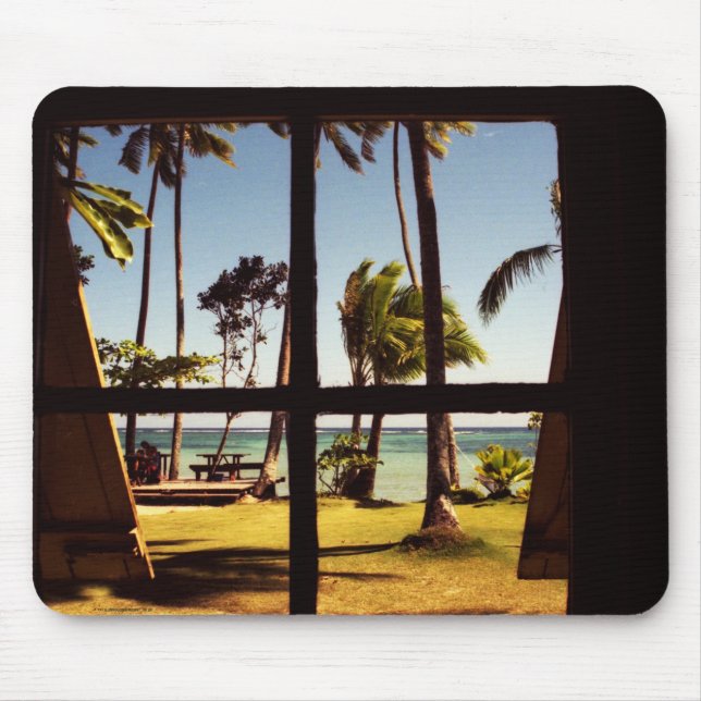 Tropical Fiji Beach Scene mpcna Mouse Pad (Front)