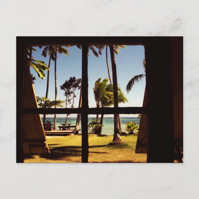 Tropical Fiji Beach Scene pccna Postcard (Front)
