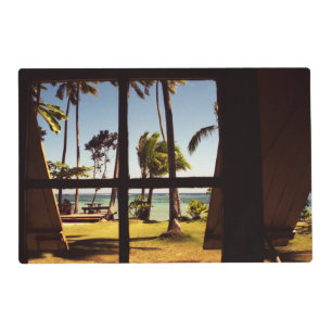 Tropical Fiji Beach Scene pmcna Placemat