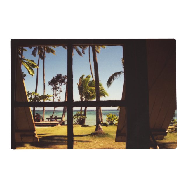 Tropical Fiji Beach Scene pmcna Placemat (Front)