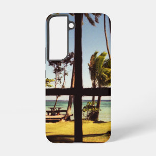 Tropical Fiji Beach Scene sga Samsung Galaxy S22 Case