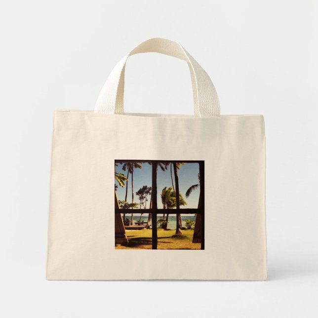 Tropical Fiji Beach Scene ttcna Mini Tote Bag (Front)