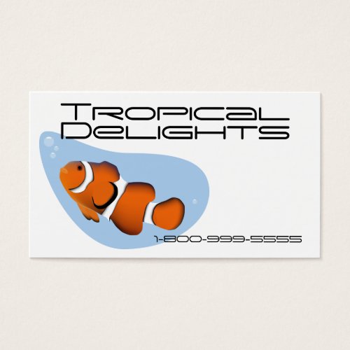 Tropical Fish Business Card