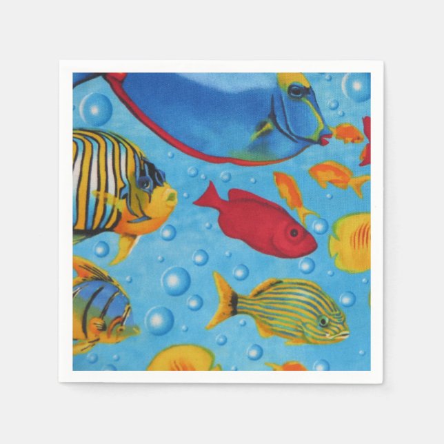 Tropical Fish 2 Paper Napkins (Front)