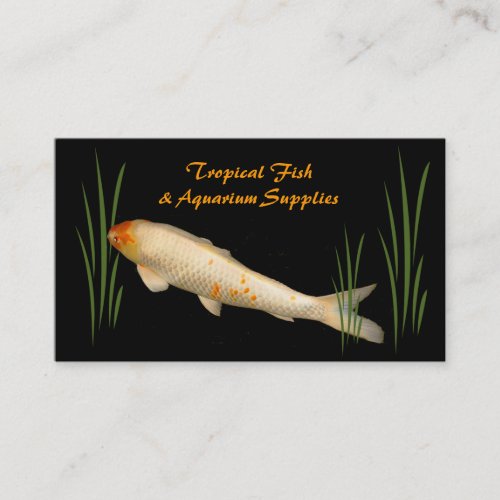 Tropical Fish and Aquarium Supplies Business Card