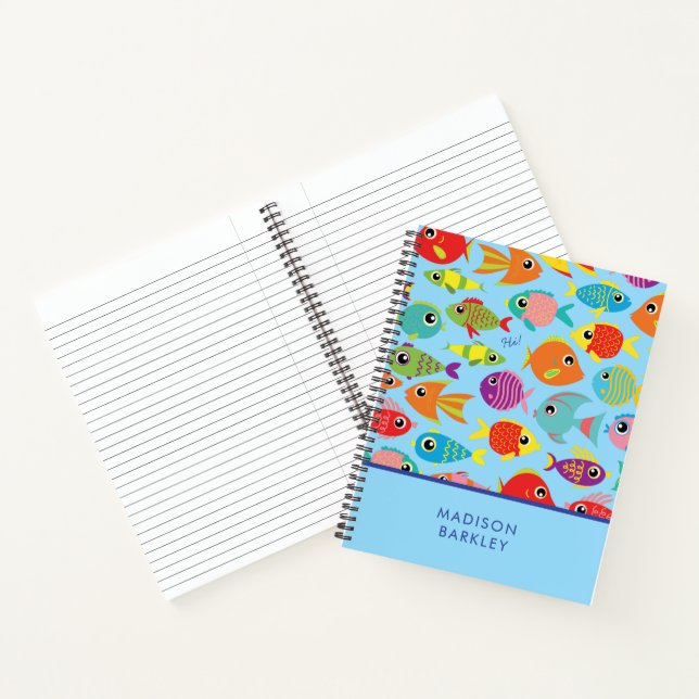 Tropical Fish Aquarium Cute Kid's Notebook (Inside)