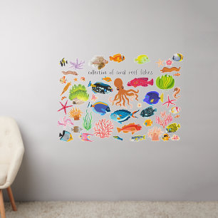 Tropical Fish Aquarium Shop Business Decorative Wall Decal