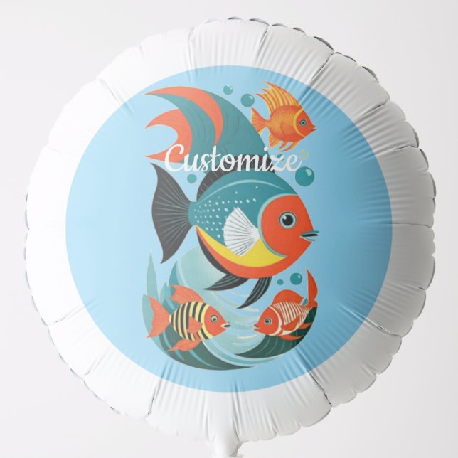 Tropical Fish Assortment Thunder_Cove Balloon (Front)