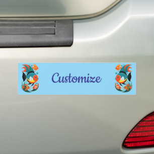 Tropical Fish Assortment Thunder_Cove Bumper Sticker