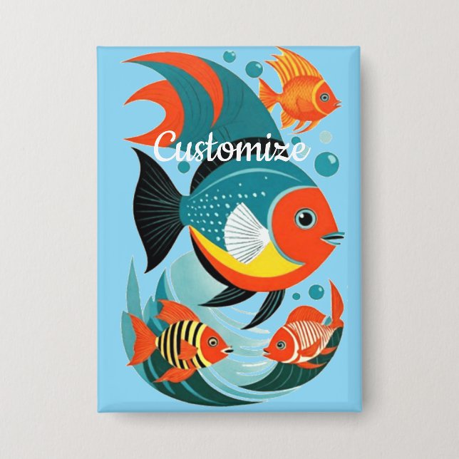 Tropical Fish Assortment Thunder_Cove Button (Front)
